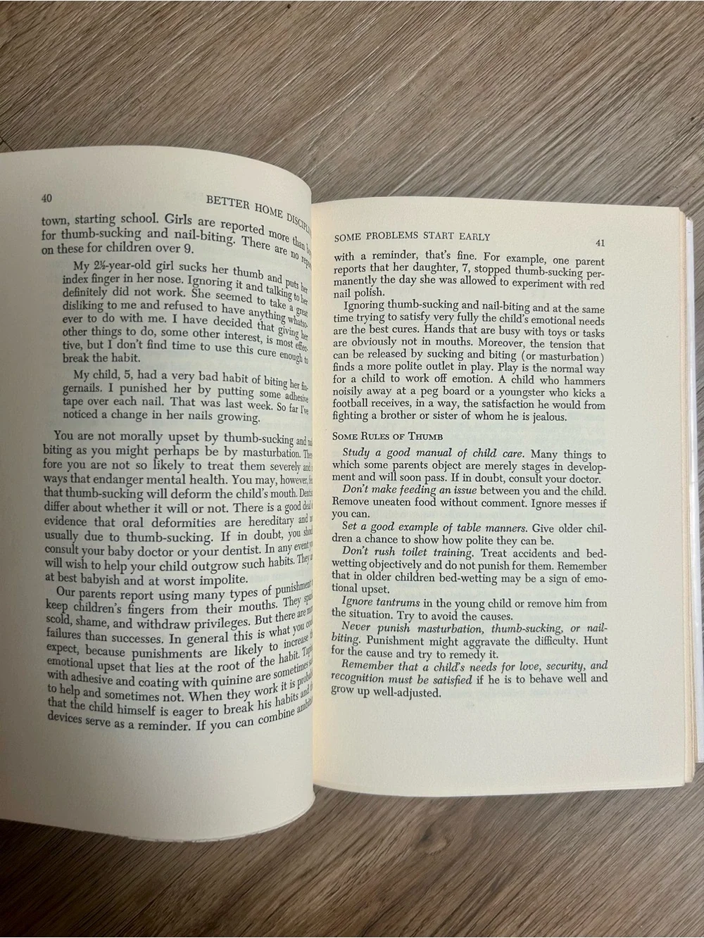 Vintage 1961 Better Home Discipline Hardcover Book Dust Jacket Mid Century Retro